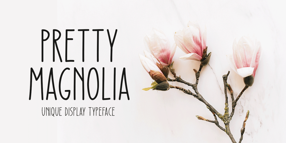 Pretty Magnolia font
