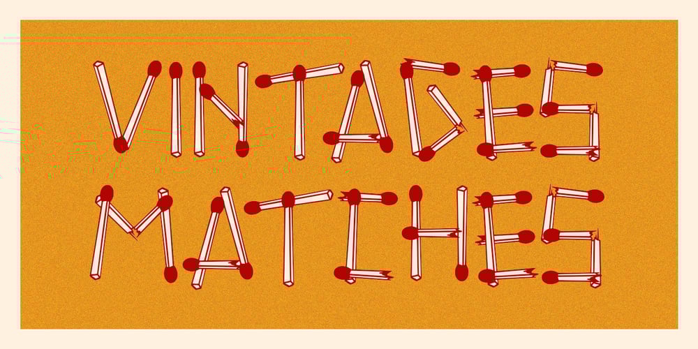 Vintages Matches font