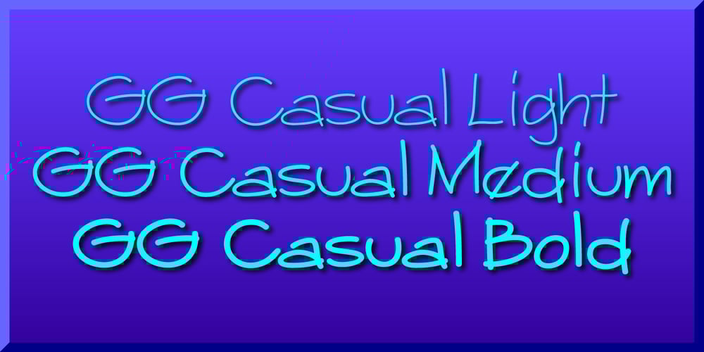 GG Casual font