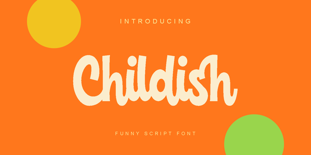 Childish font