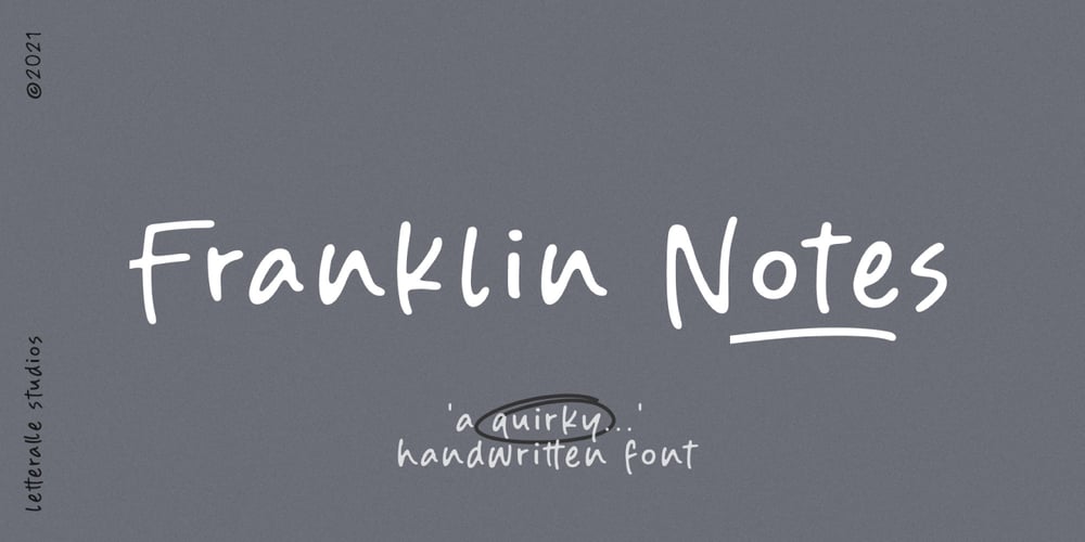 Franklin Notes font