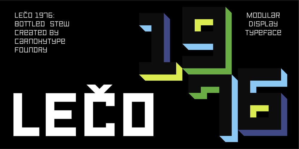 Leco 1976 font