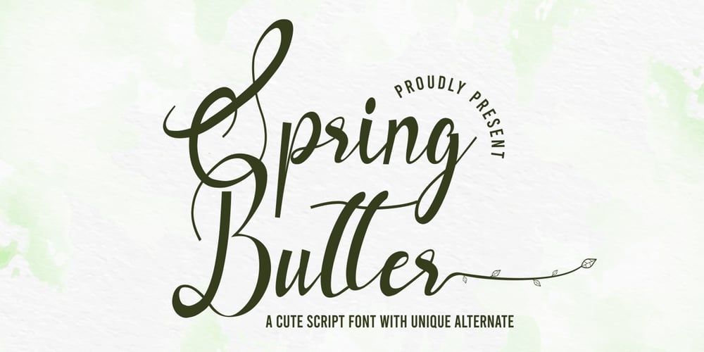 Spring Butter font