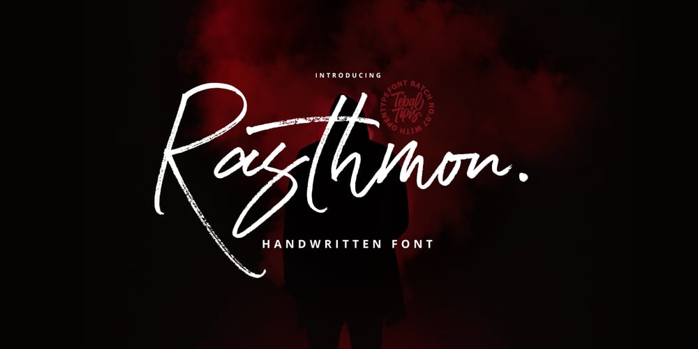 Rasthmon Brush font