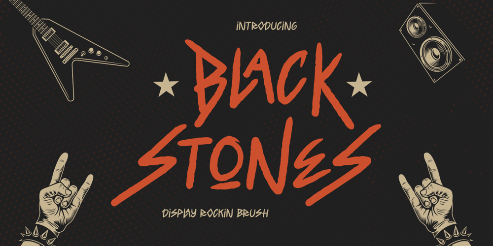 Black Stones font