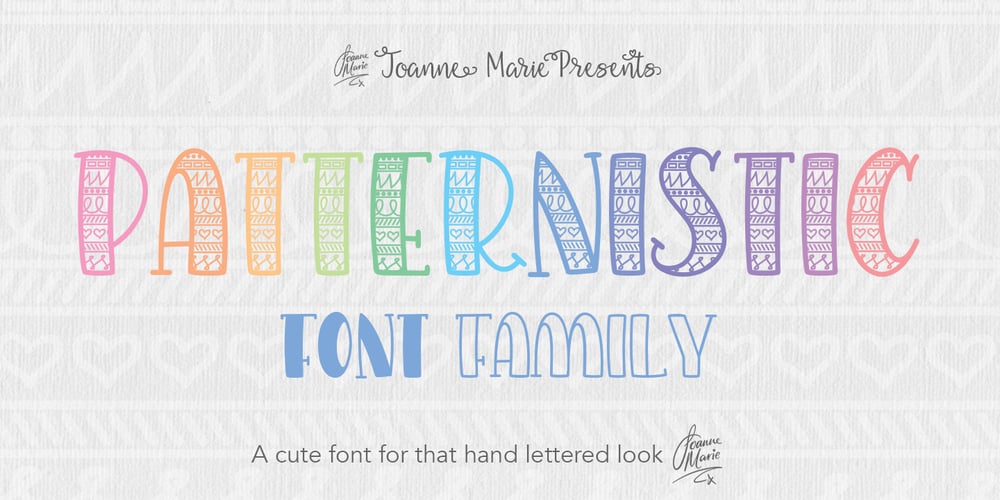 Patternistic font