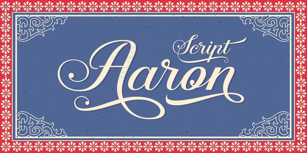 Aaron Script font