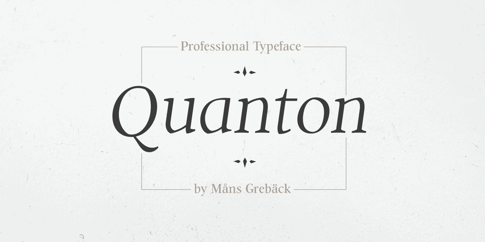 Quanton font