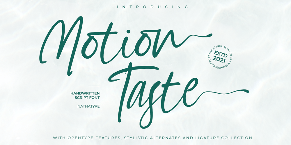 Motion Taste font