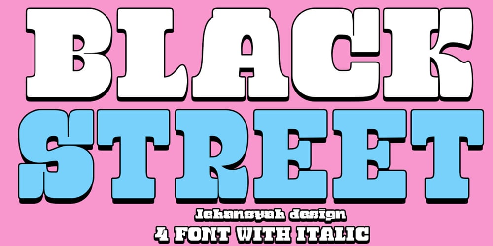 Black Street font