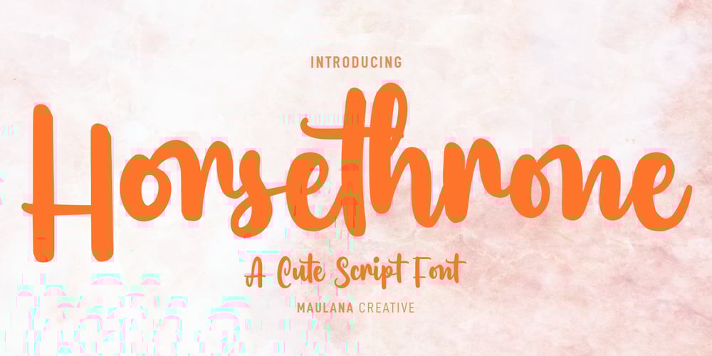 Horsethrone font
