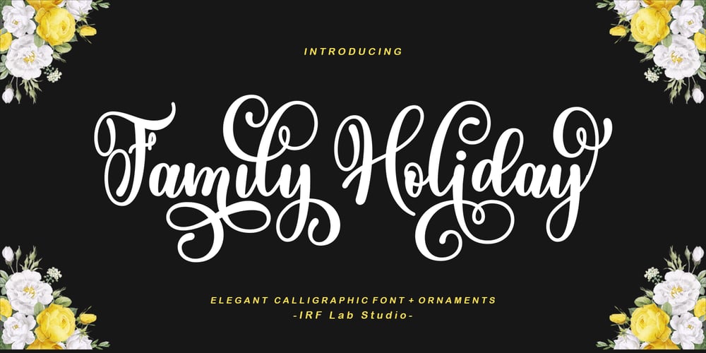 Family Holiday font