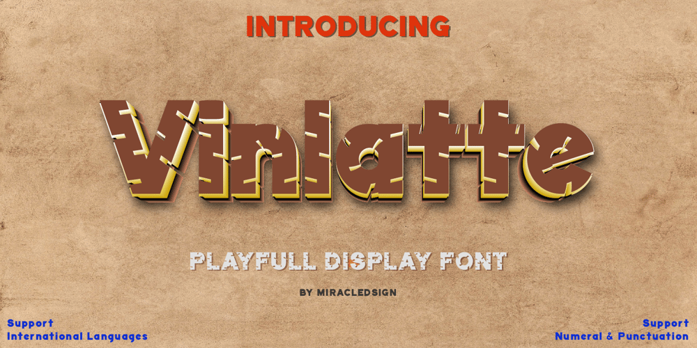 Vinlatte font