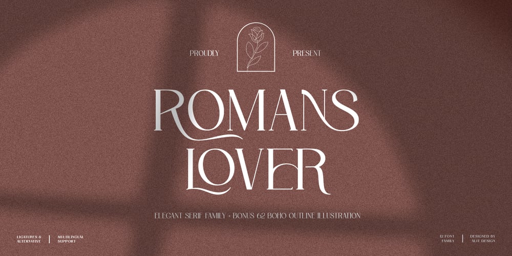 Romans Lovers font