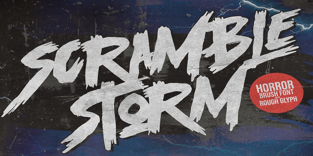 Scramble Storm font