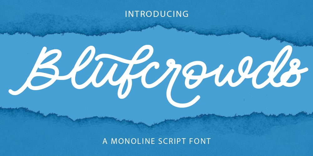Blufcrowds font