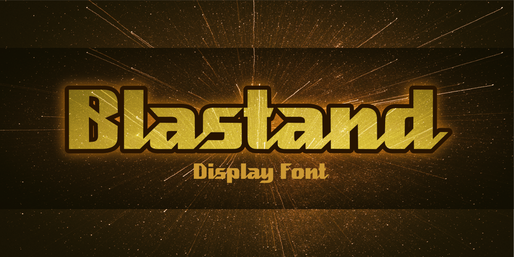 Blastand font