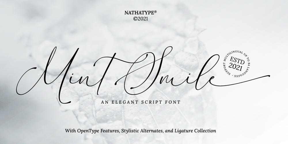 Mint Smile font