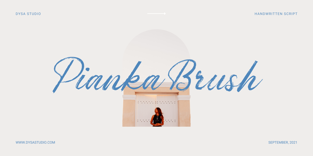 Pianka Brush font