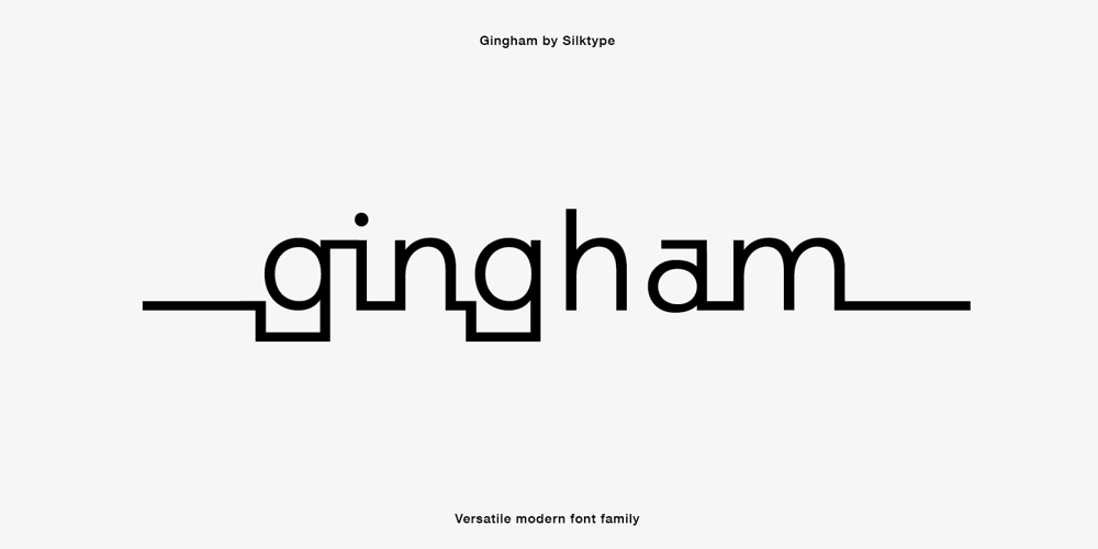 Gingham font
