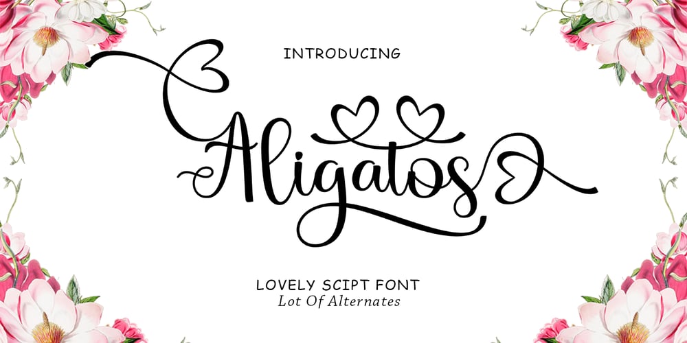 Aligatos font
