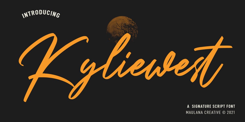 Kyliewest font