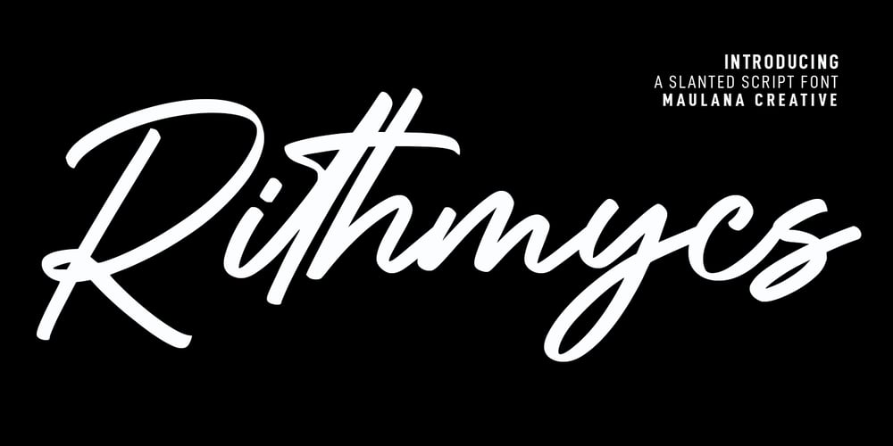 Rithmycs font