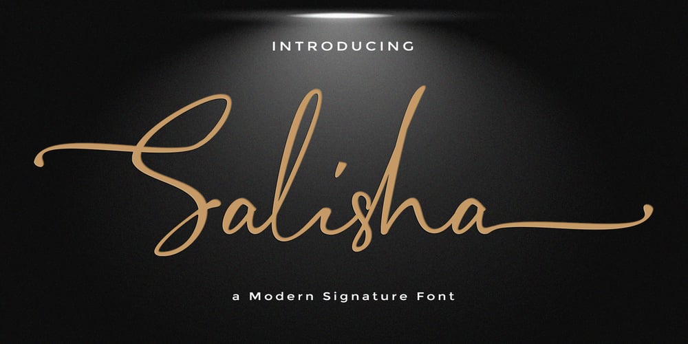 Salisha Signature font