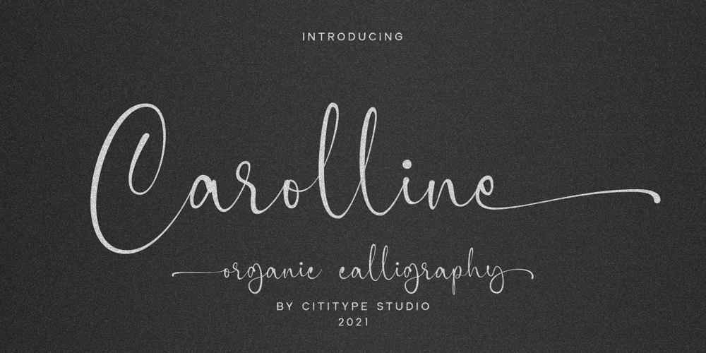 Carolline font