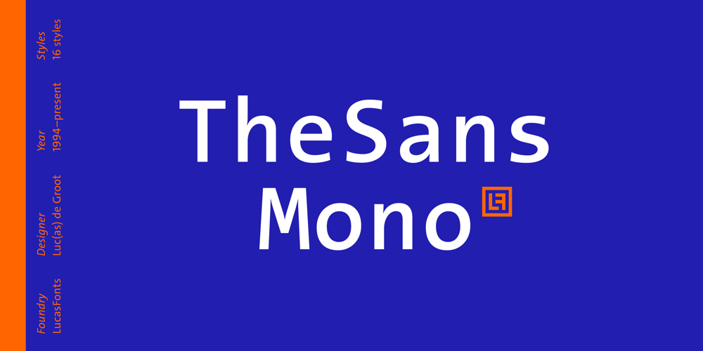 TheSans Mono font