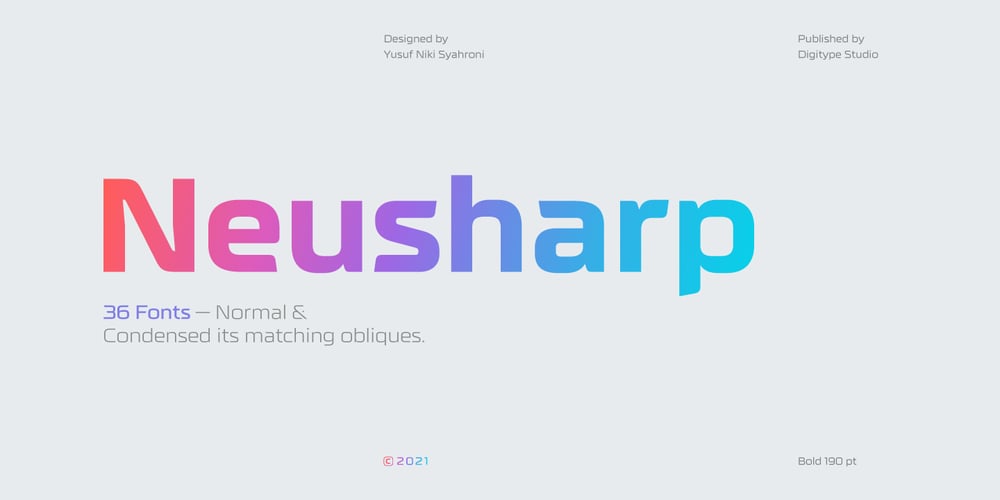 Neusharp font