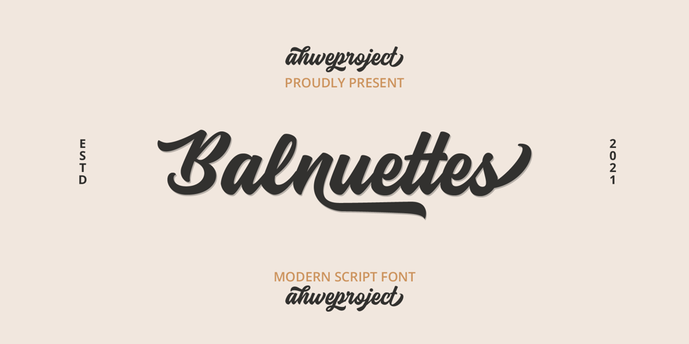 Balnuettes font