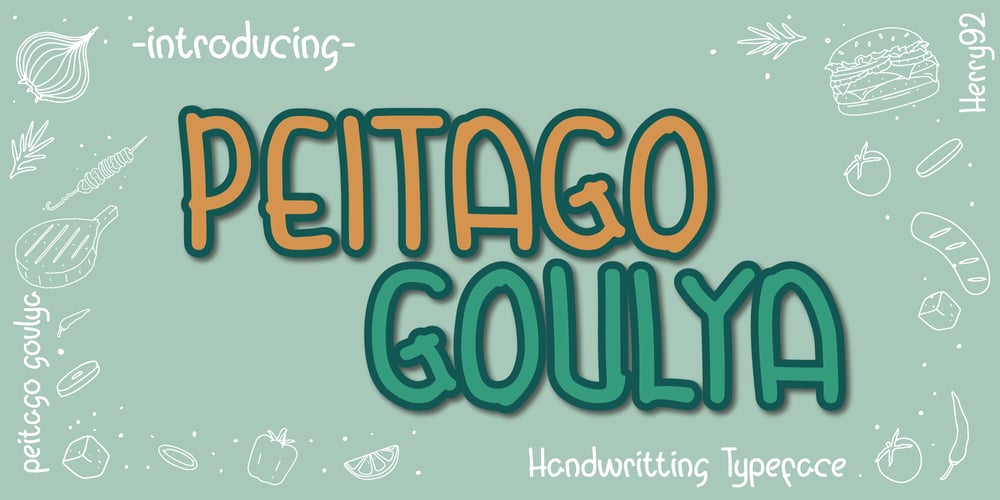 Peitago Goulya font