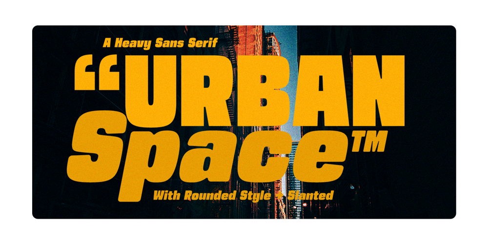 Urban Space font