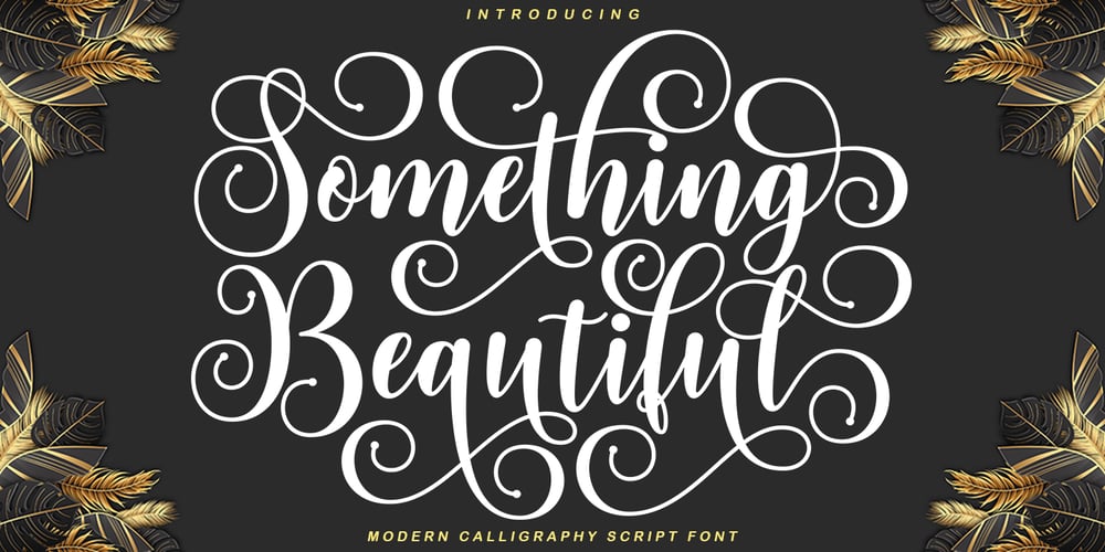 Something Beautiful font