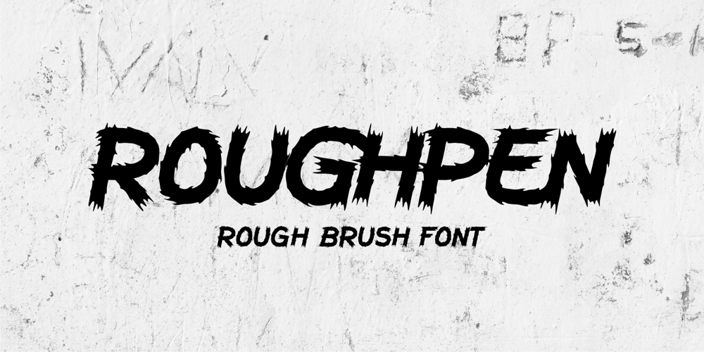 Roughpen font