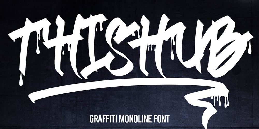 Thishub Graffiti font