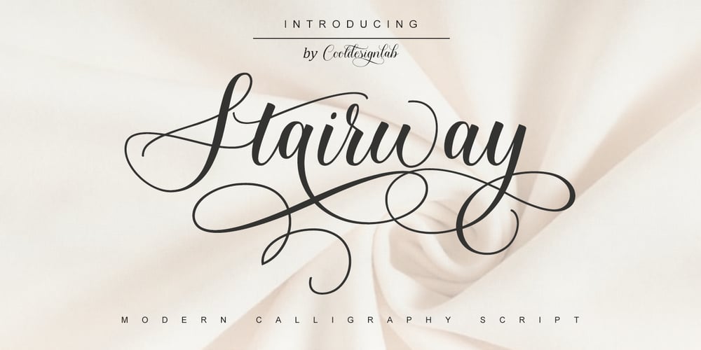 Stairway font
