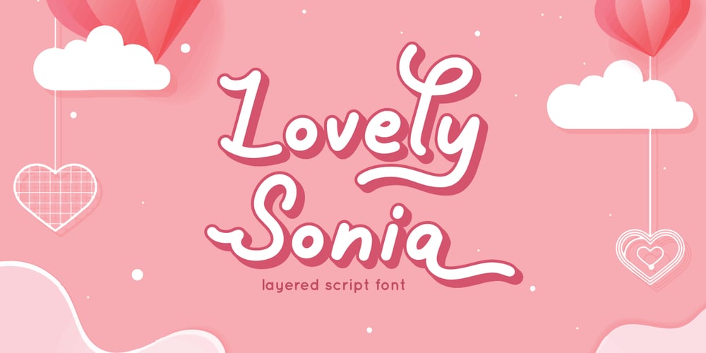 Lovely Sonia font