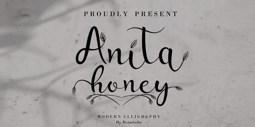 Anita Honey font
