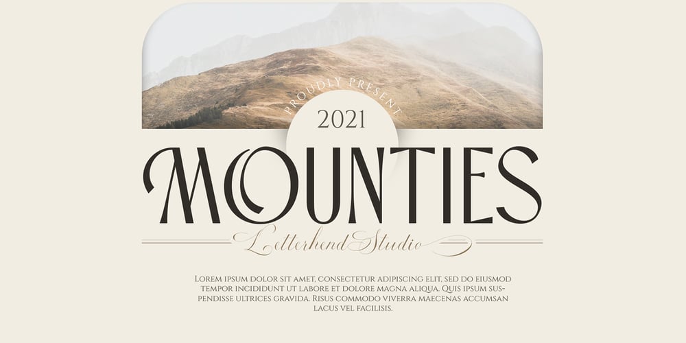 Mounties font