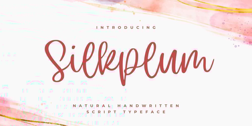 Silkplum font