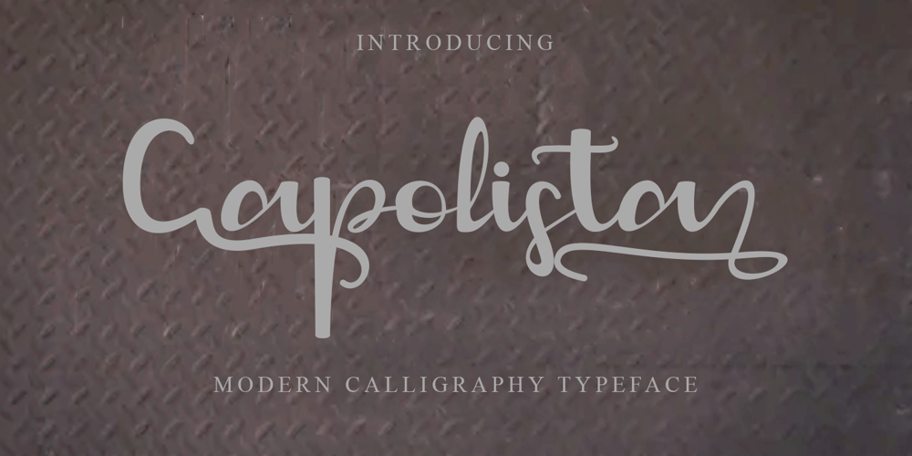 Capolista font