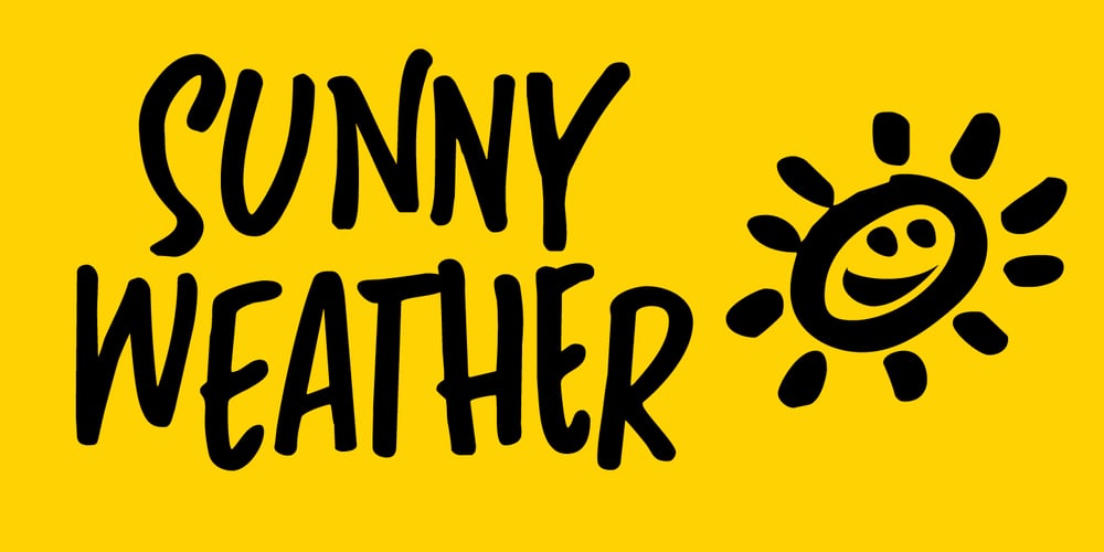 Sunny Weather font