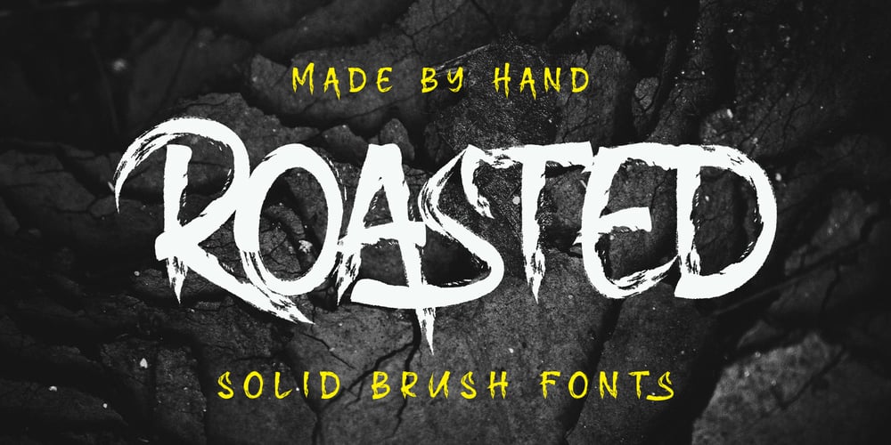 Roasted font