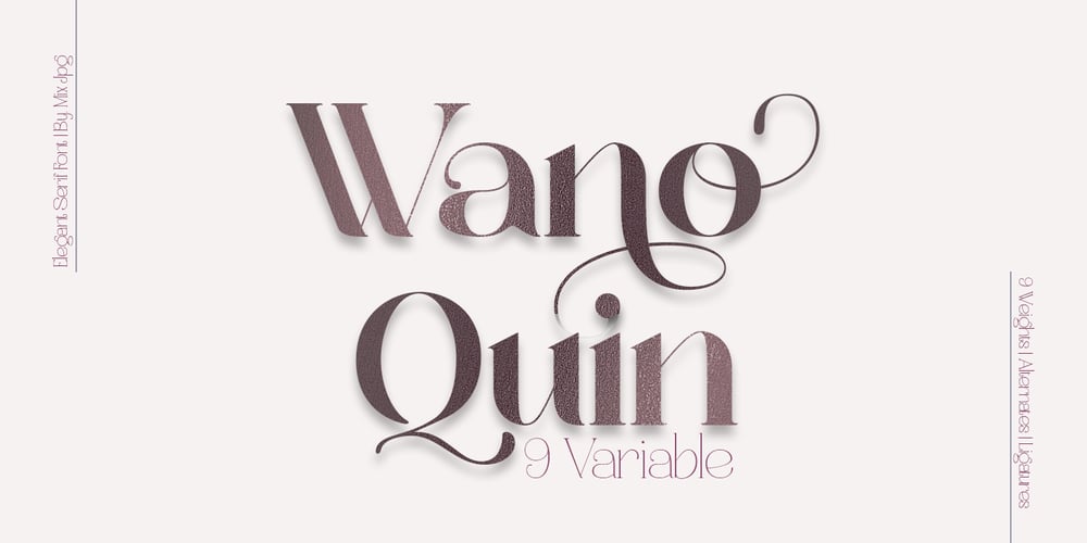 Wano Quin font
