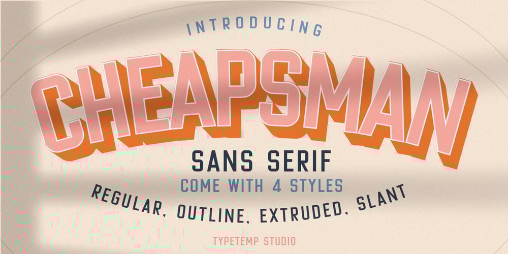 Cheapsman font