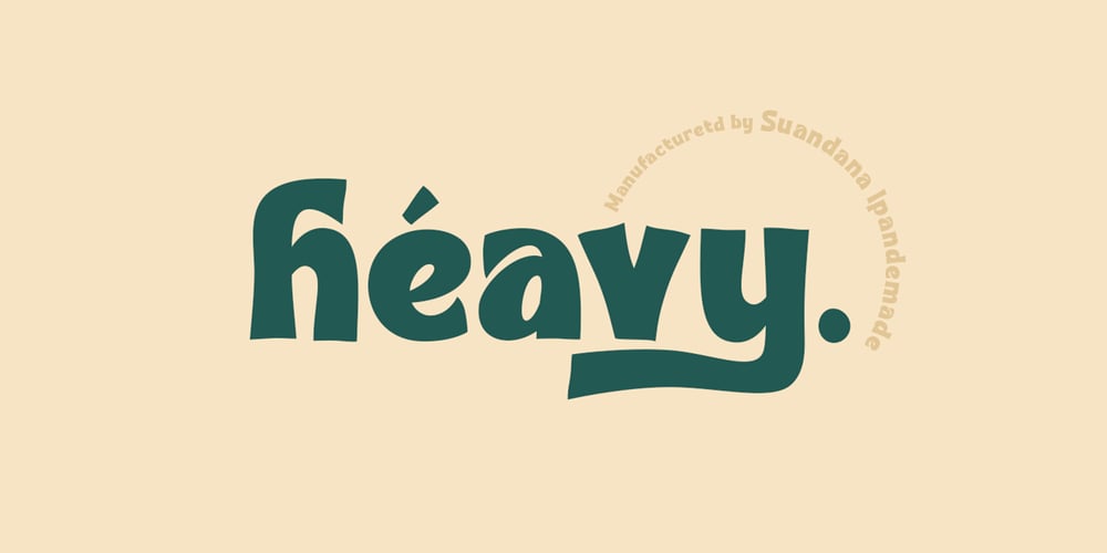 Heavy font