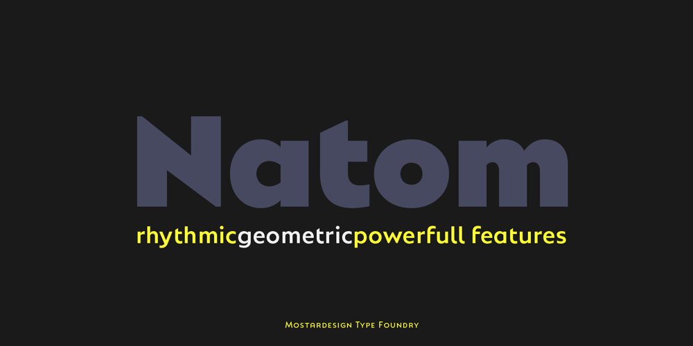 Natom Pro font
