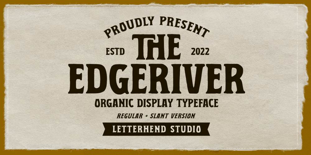 Edgeriver font